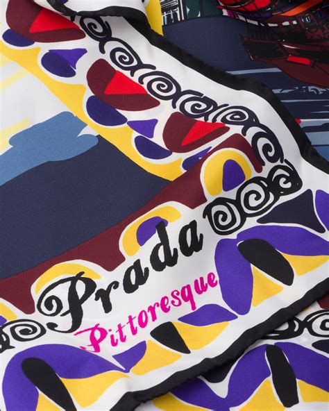 prada bag with silk scarf|Prada silk scarf.